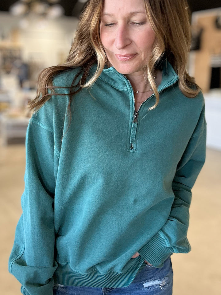 Sylvie Quarter Zip Sweatshirt