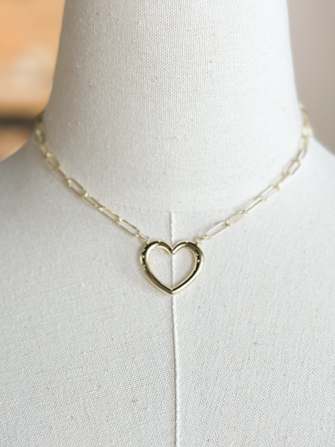 Paperclip Heart Necklace