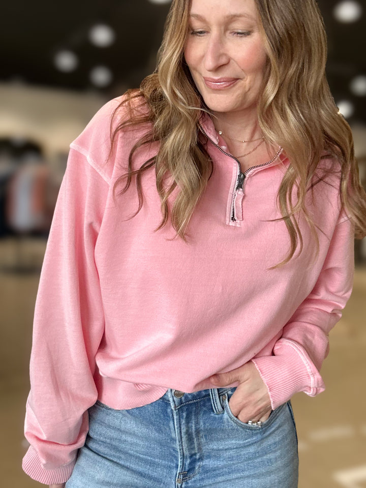 Sylvie Quarter Zip Sweatshirt