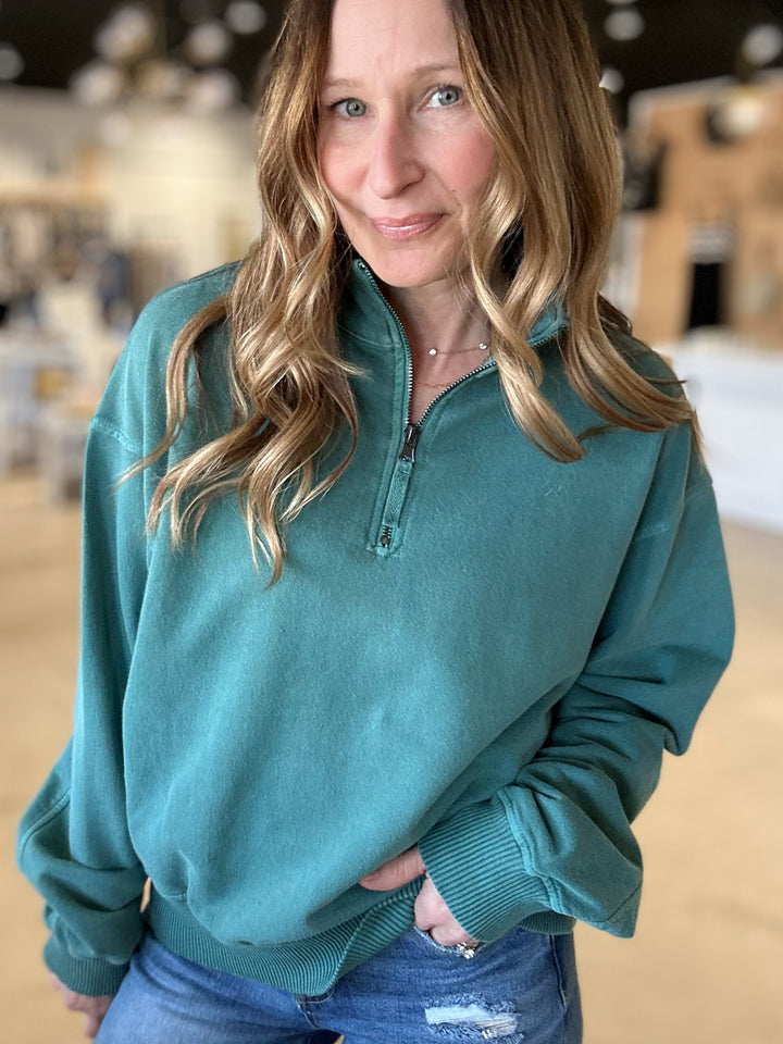 Sylvie Quarter Zip Sweatshirt