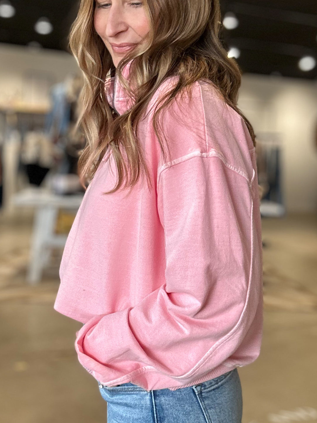 Sylvie Quarter Zip Sweatshirt