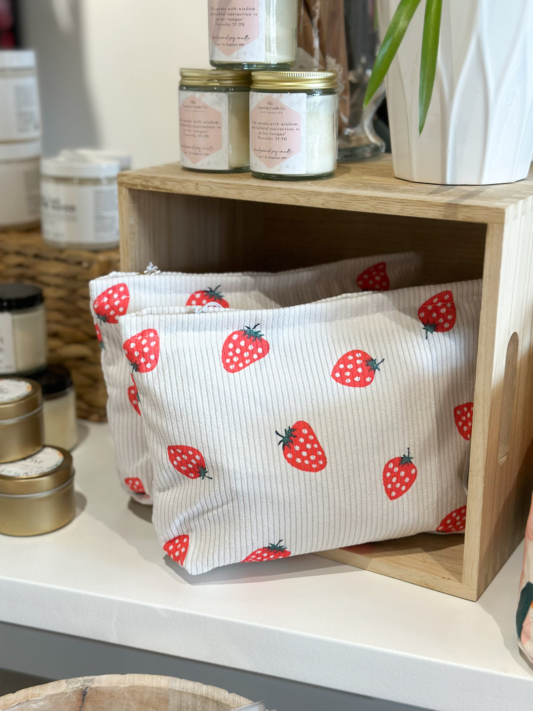 Strawberry Cosmetic Bag