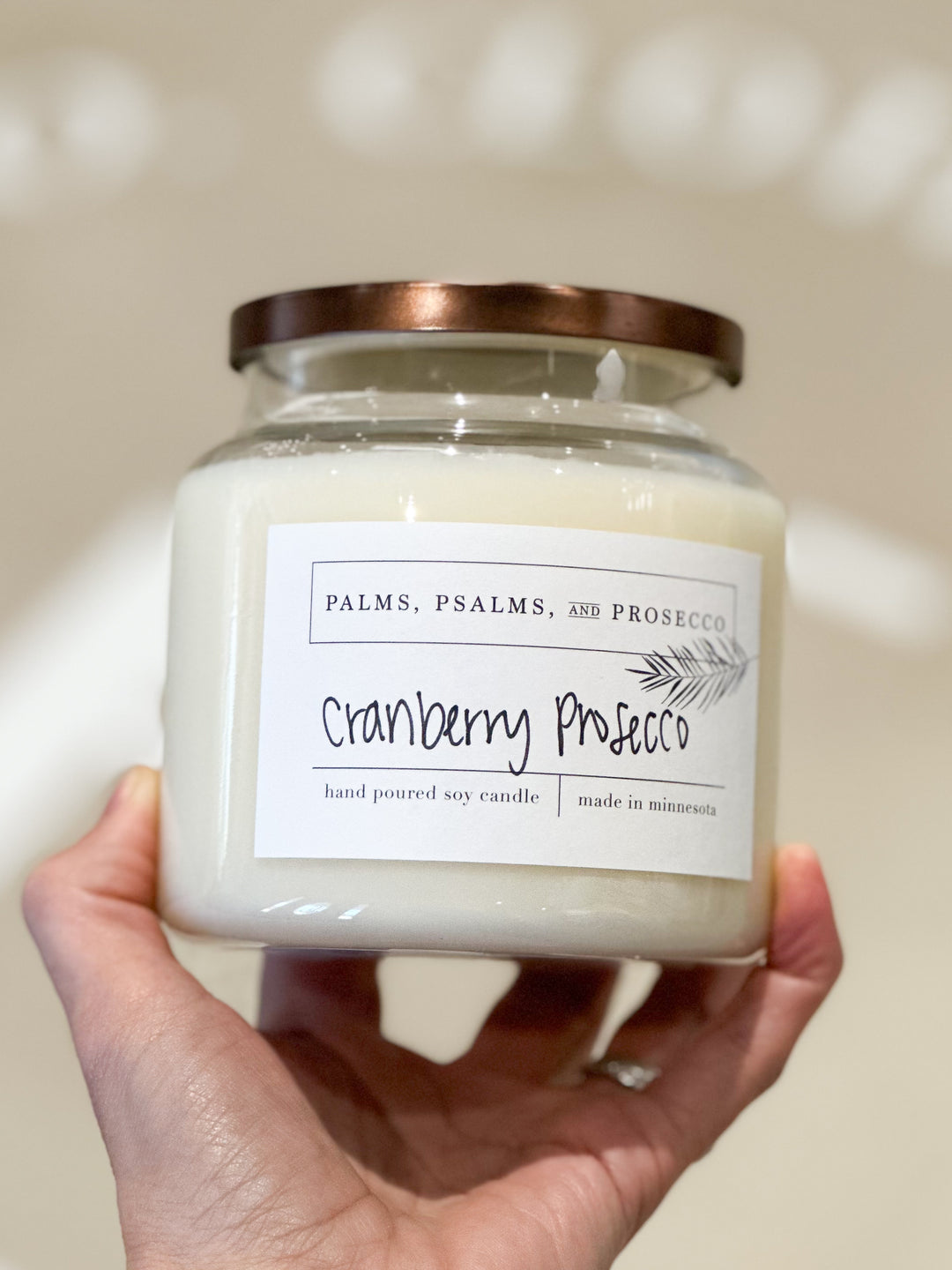 Cranberry Prosecco Soy Candle