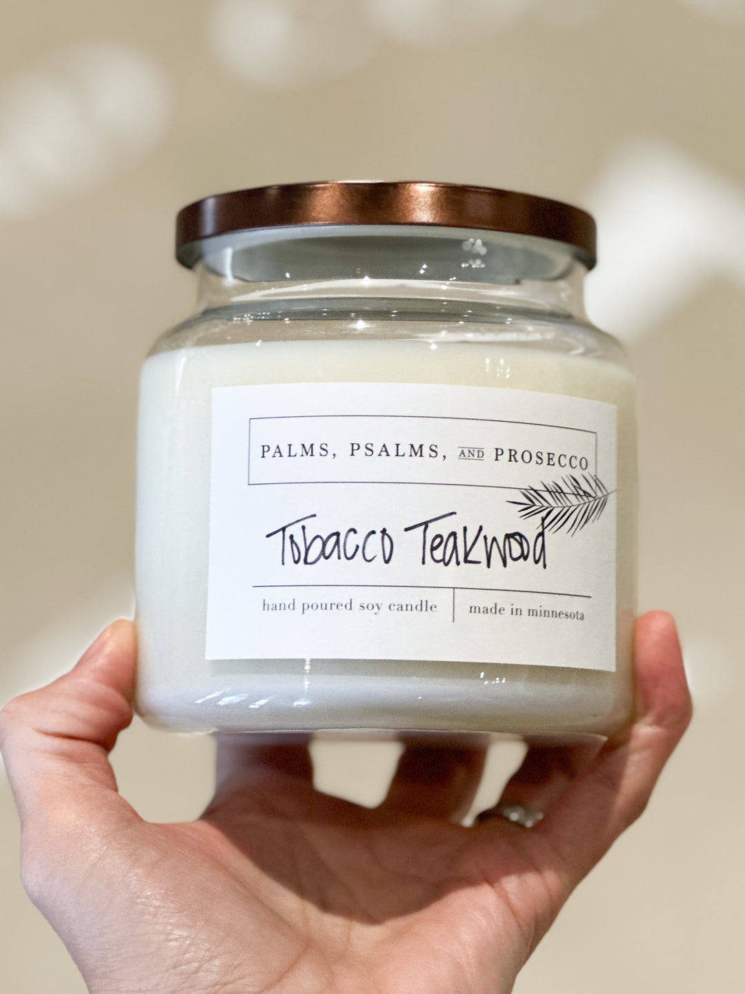 Tobacco Teakwood Soy Candle