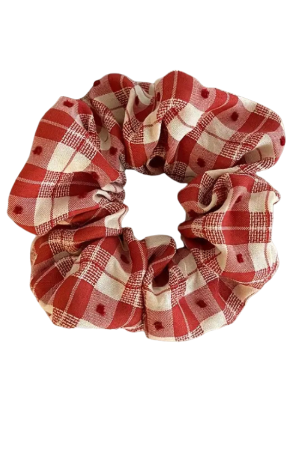 Plaid Hair Scrunchie