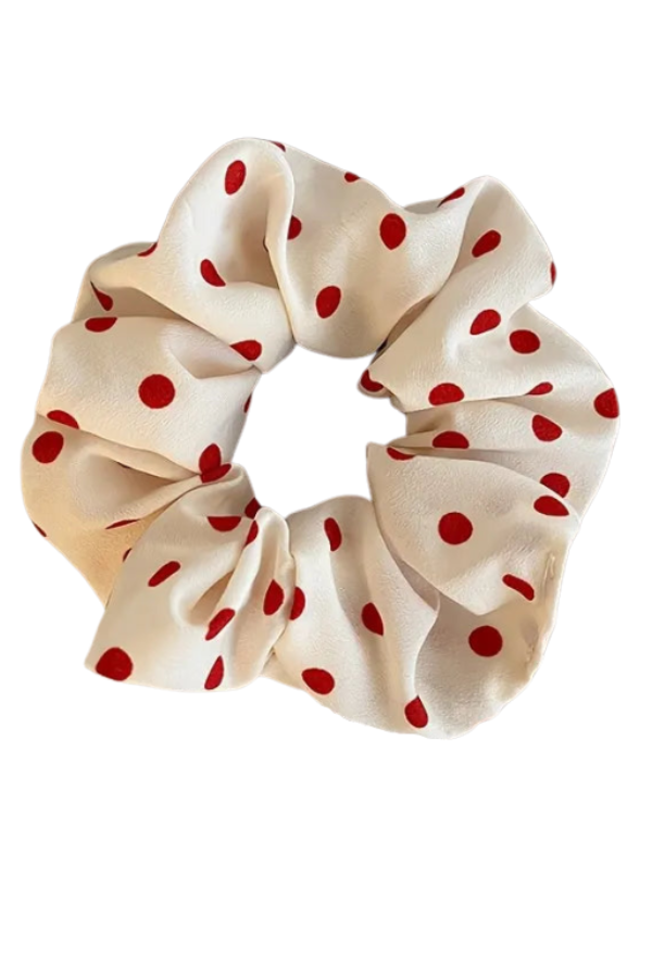Polka Dot Hair Scrunchies