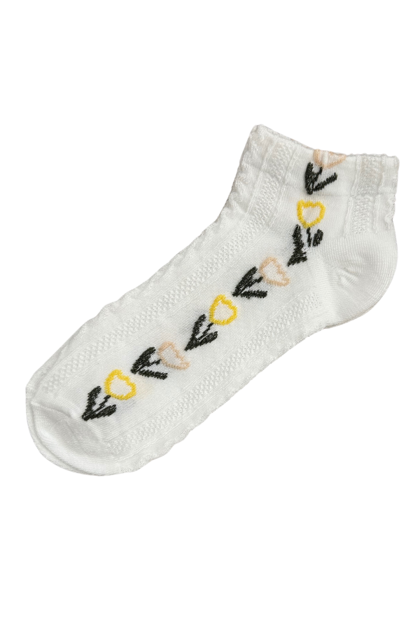 Yellow and Blue Floral Socks