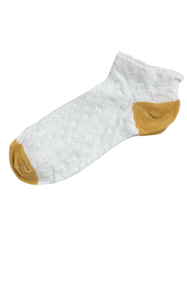 Yellow and Blue Floral Socks