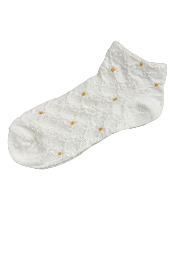 Yellow and Blue Floral Socks