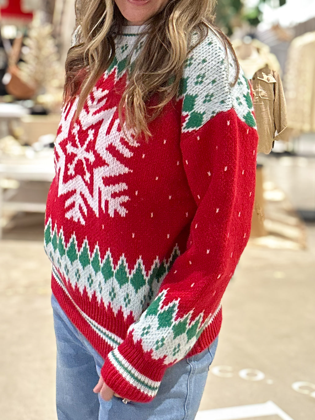 Vintage Snowflake Sweater