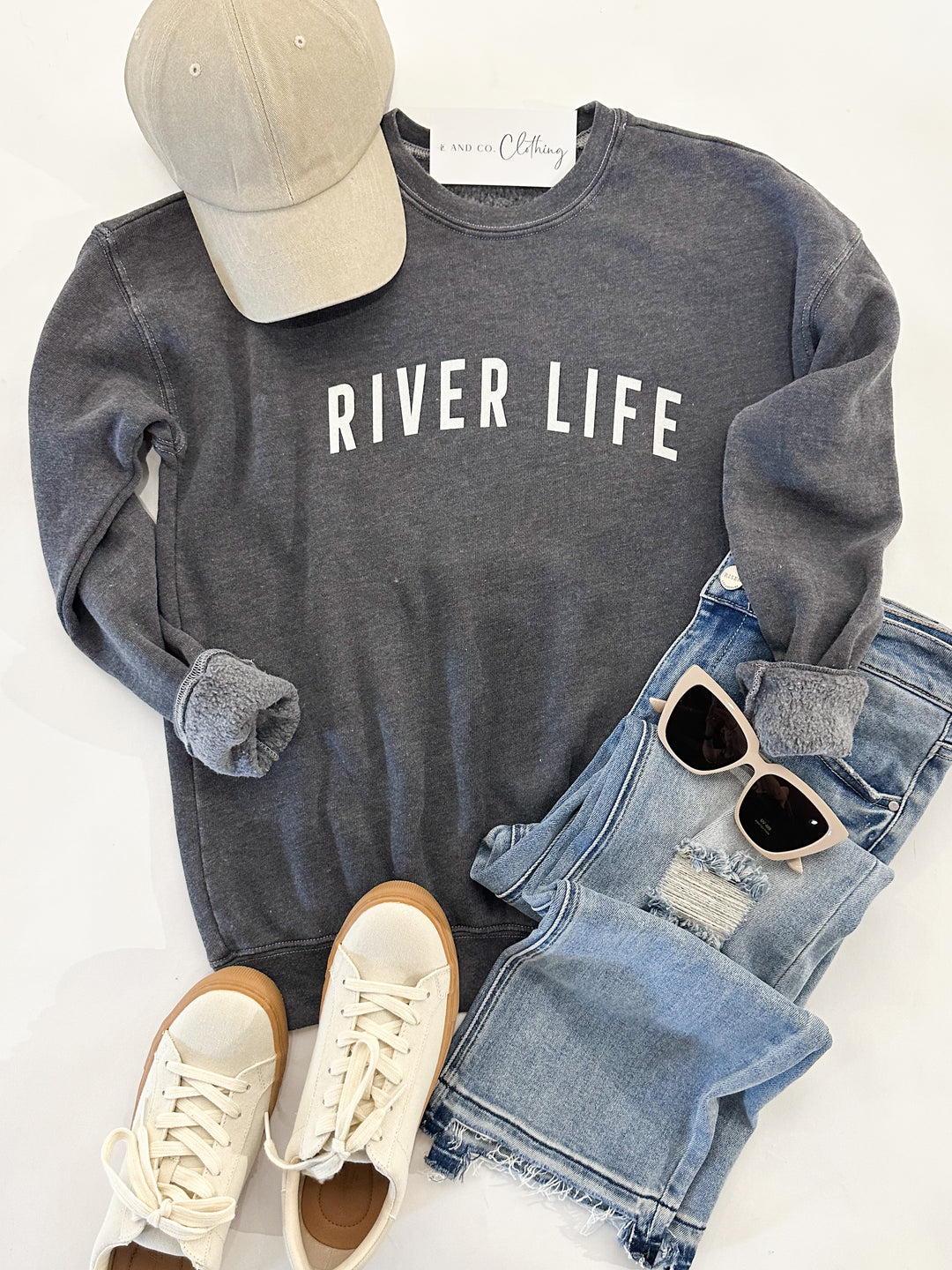 River Life Graphic Sweatshirt