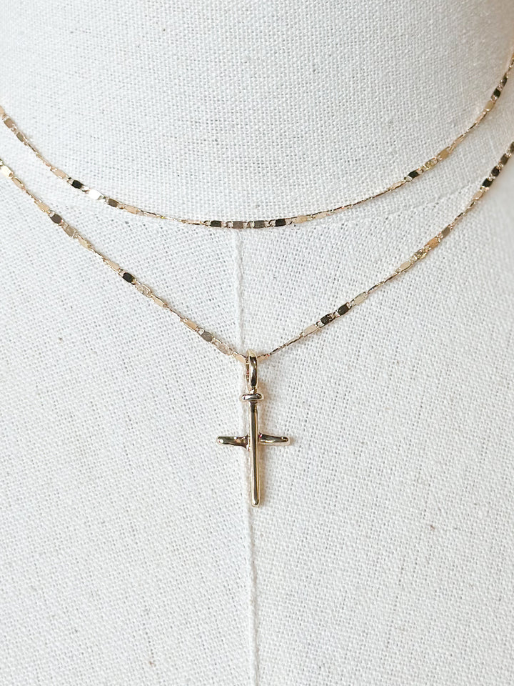 Double Layered Cross Necklace