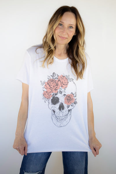 Skull and Roses Graphic Tee