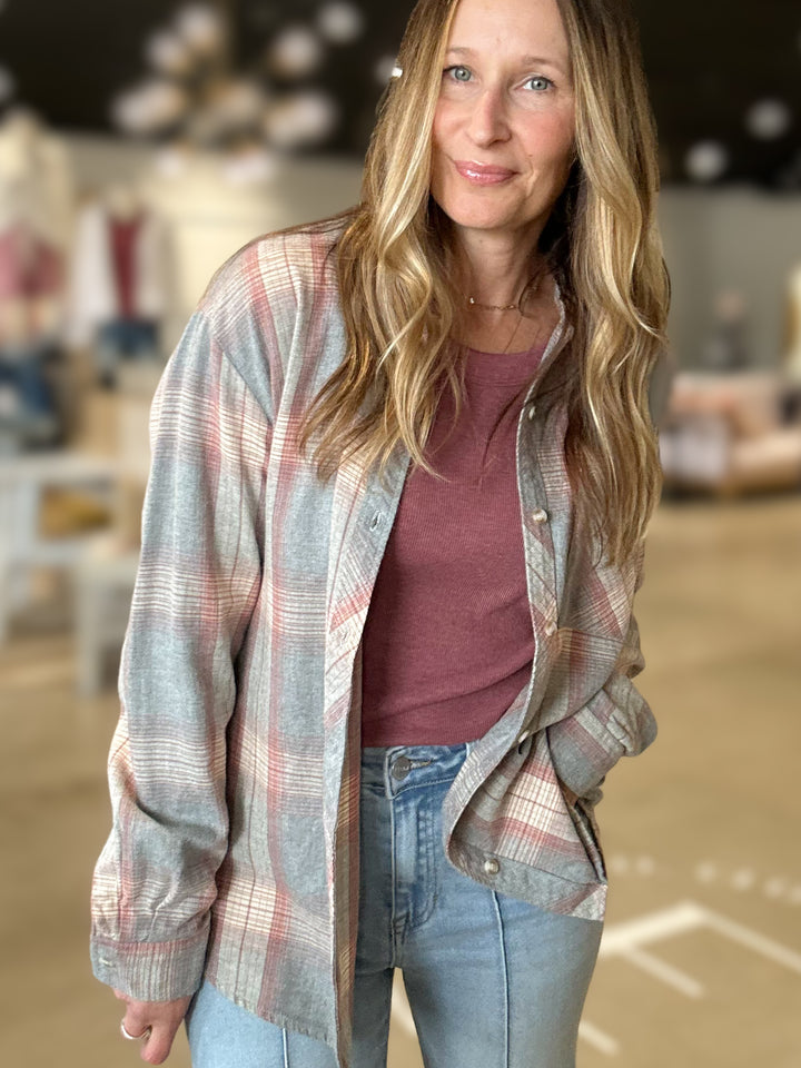 Halston Plaid Shirt