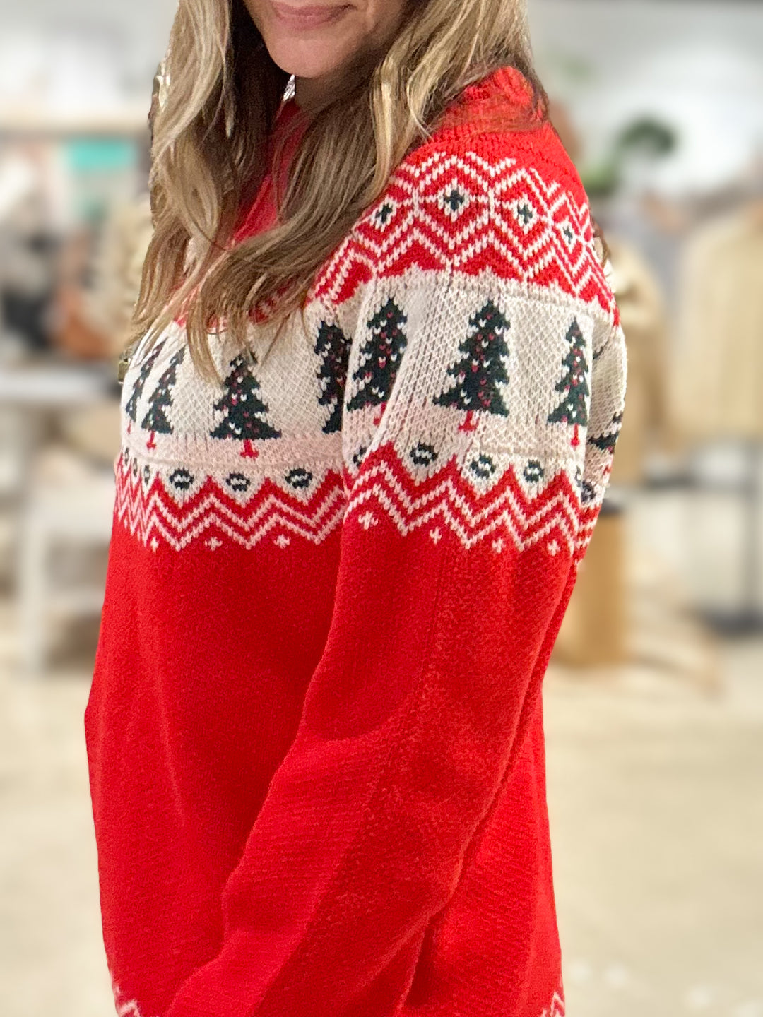 Vintage Christmas Tree Sweater