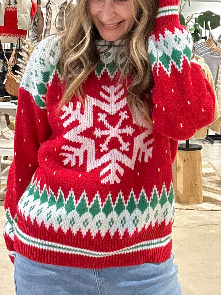 Vintage Snowflake Sweater