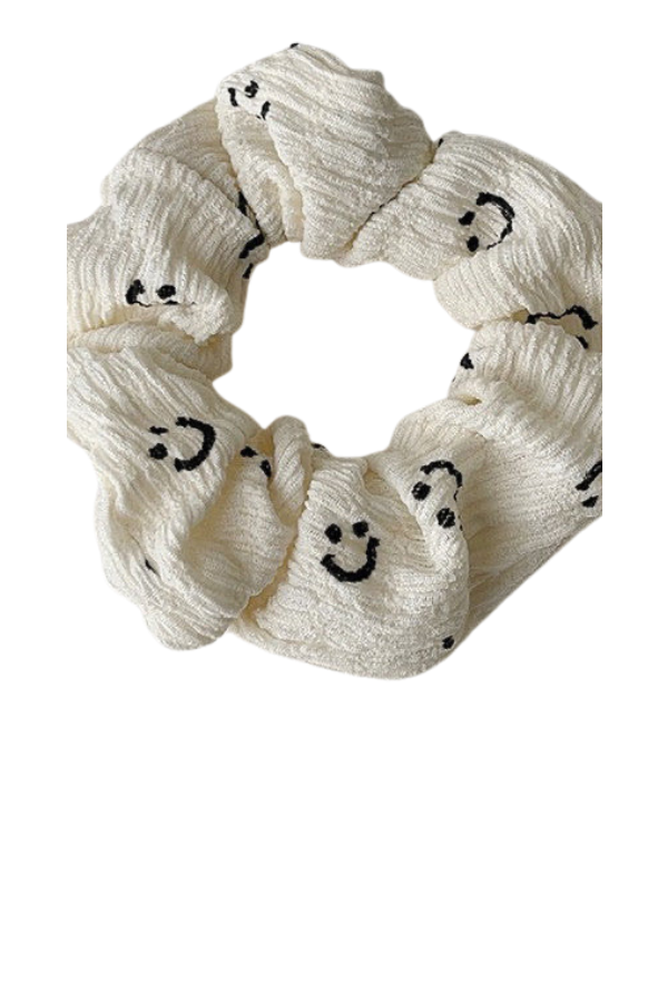 Smiley Face Hair Scrunchies