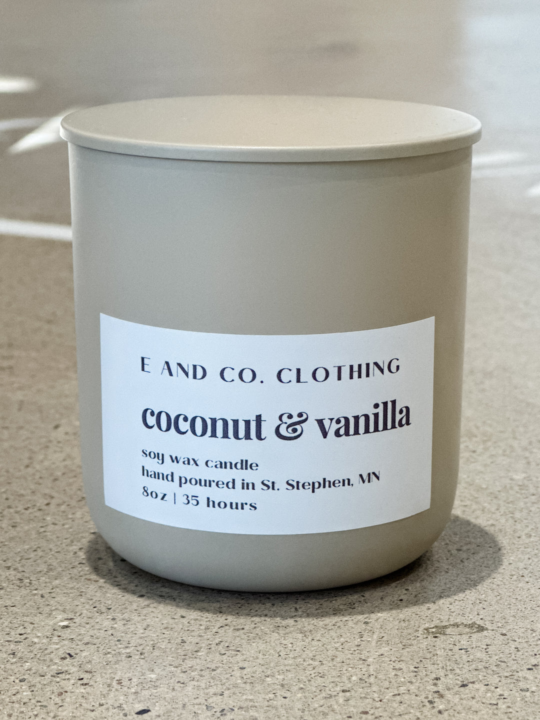 Coconut & Vanilla Soy Candle