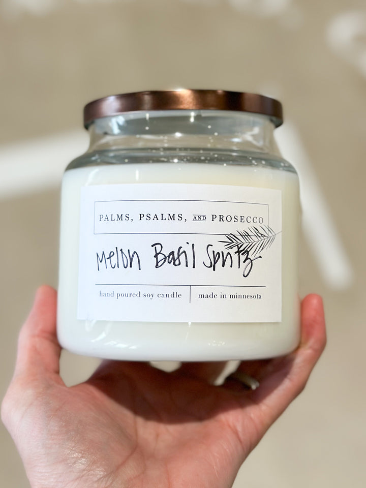 Melon Basil Spritz Soy Candle and Wax Melts
