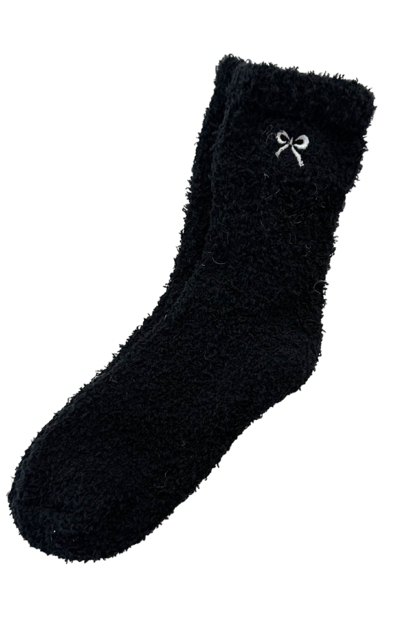 Mini Bow Embroidered Socks