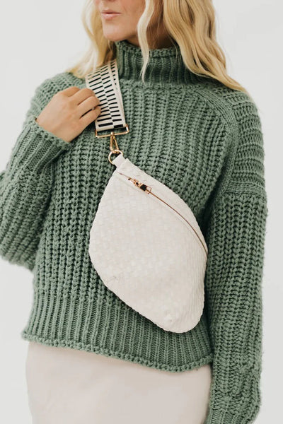 WESTLYN WOVEN BUM BAG - CREAM main image 1