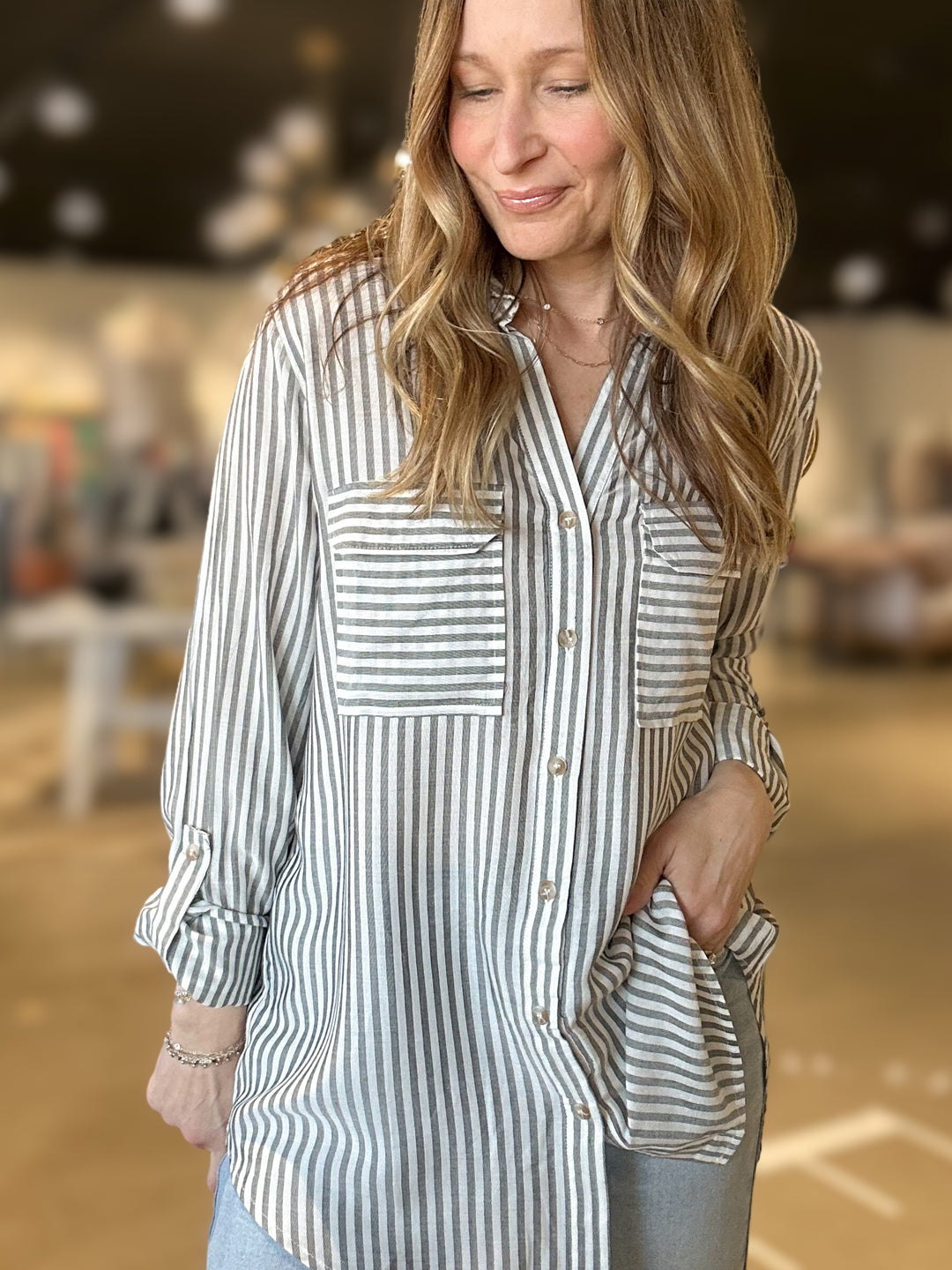 Simone Button Down Shirt