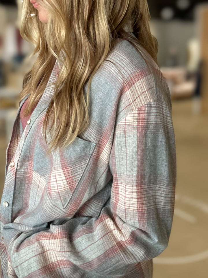 Halston Plaid Shirt