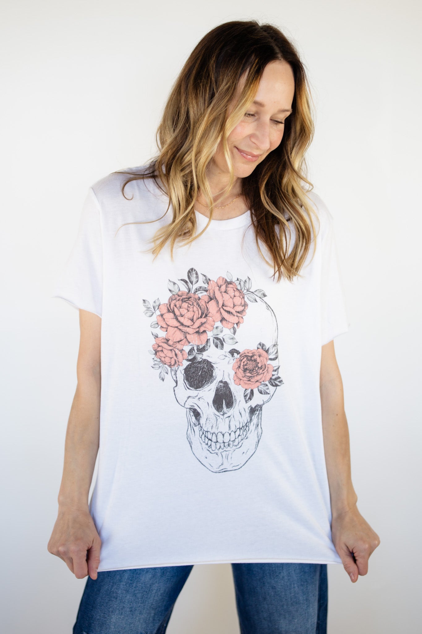 Skull and Roses Graphic Tee
