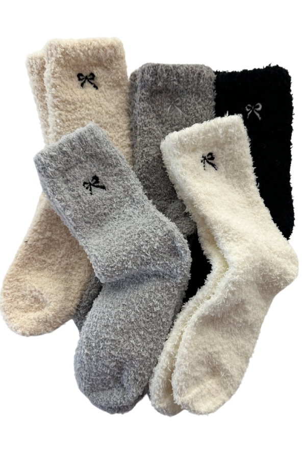 Mini Bow Embroidered Socks