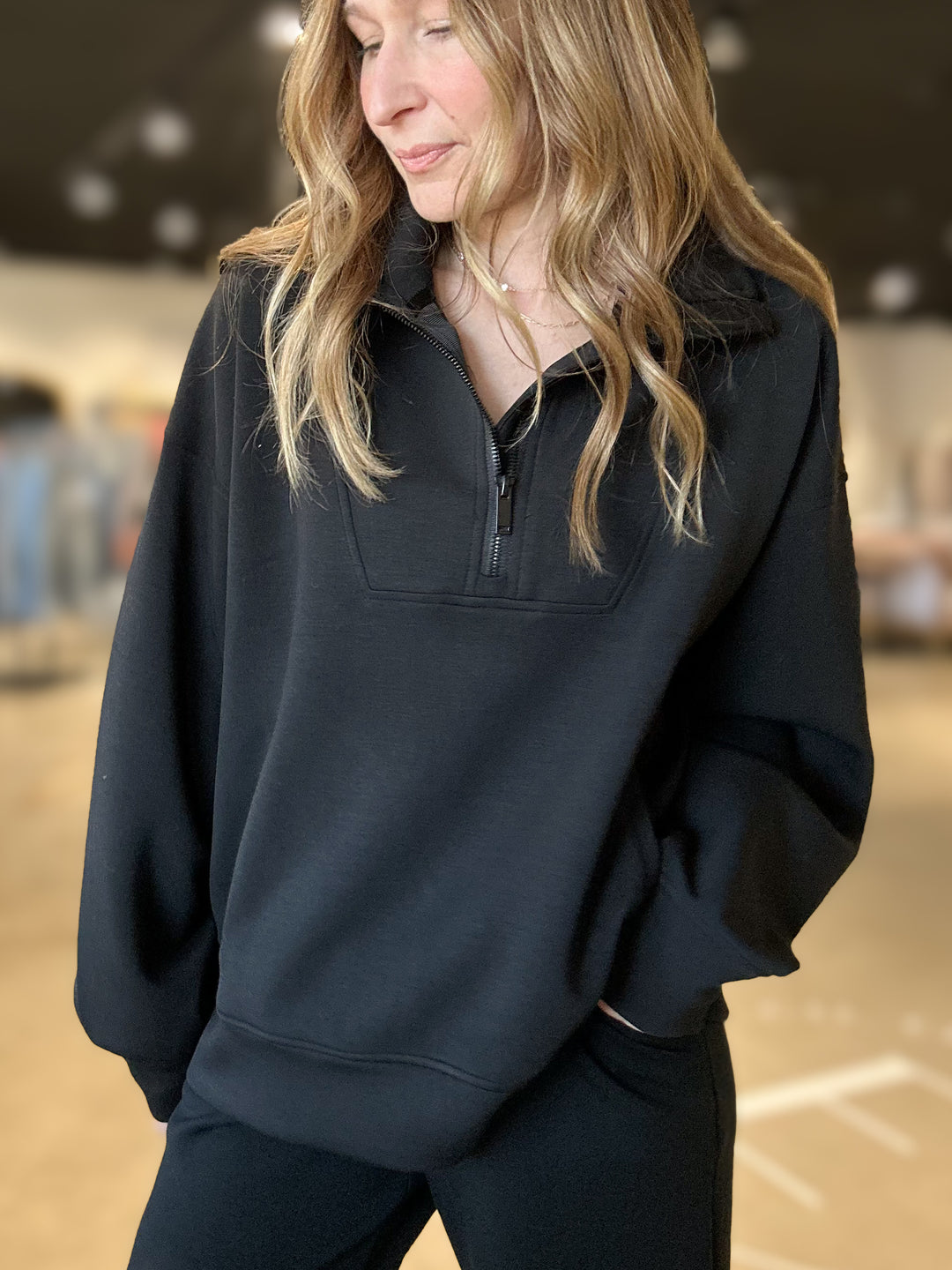 Ellis Luxe Quarter Zip Pullover