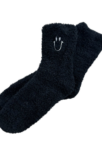 Smile Face Embroidered Socks