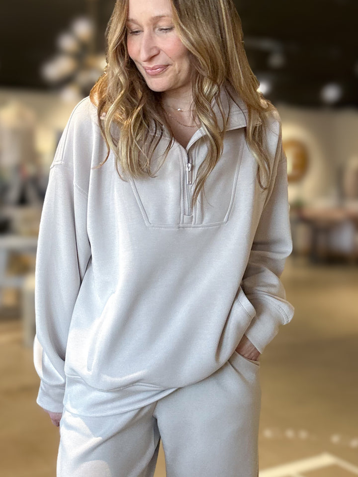 Ellis Luxe Quarter Zip Pullover