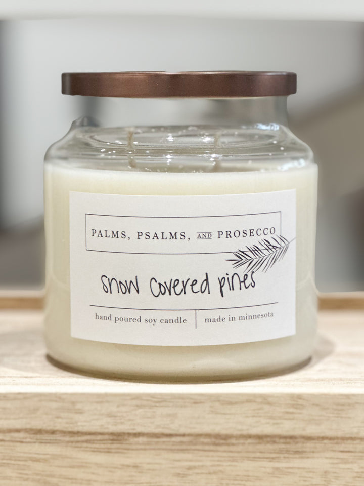 Snow Covered Pines Soy Candle