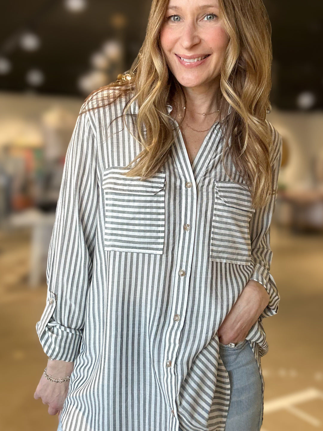 Simone Button Down Shirt