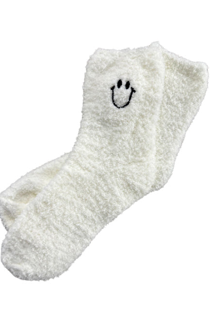 Smile Face Embroidered Socks