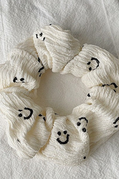 Smiley Face Hair Scrunchies