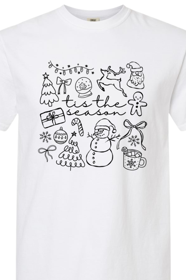 Tis The Season Tee - Black Graphic