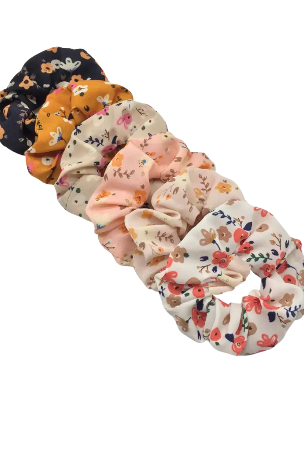 Vintage Ditsy Floral Hair Scrunchies