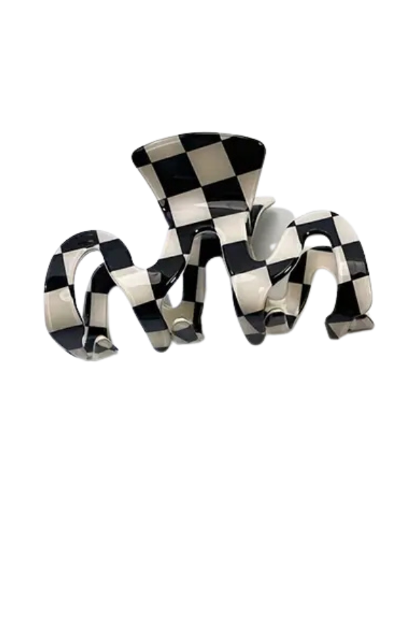 Checkerboard Hair Claw