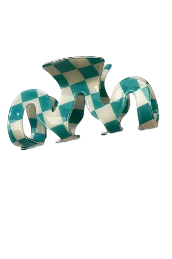 Checkerboard Hair Claw