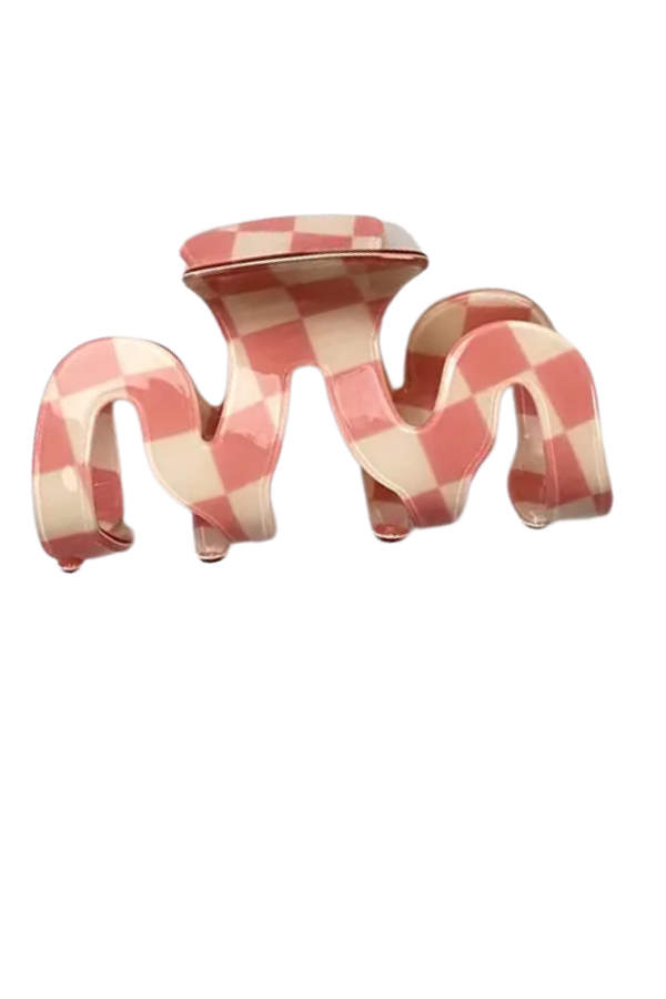 Checkerboard Hair Claw