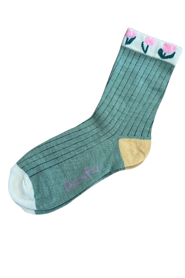 Springtime Tulip Socks