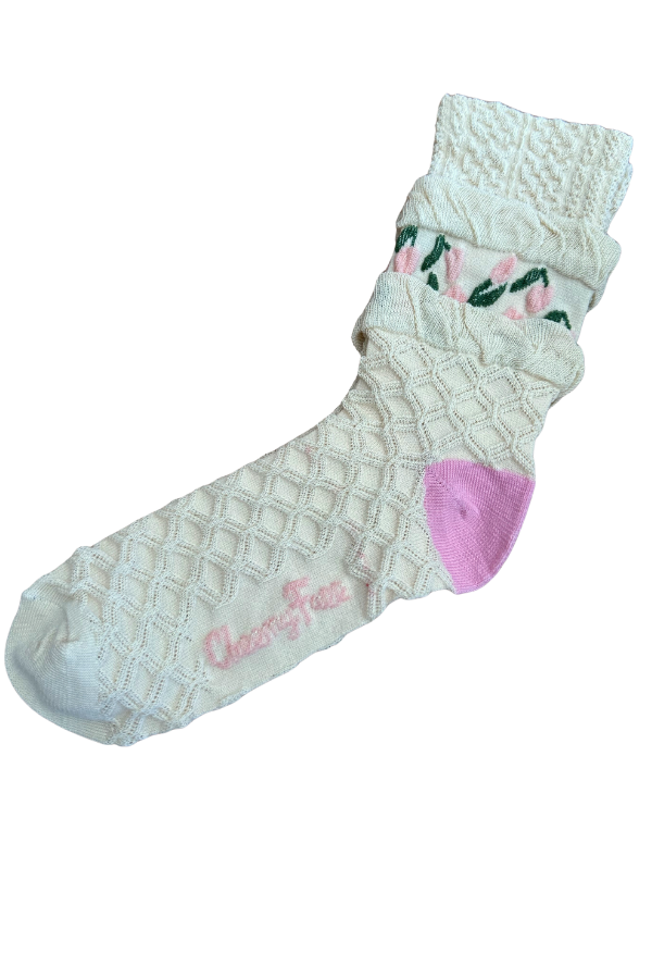 Springtime Tulip Socks
