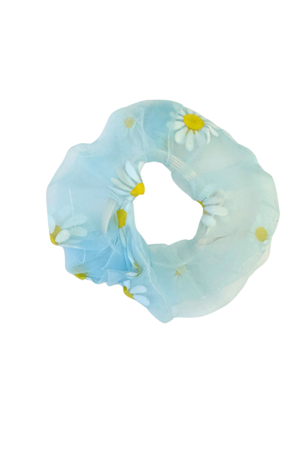 Daisy Chiffon Hair Scrunchies
