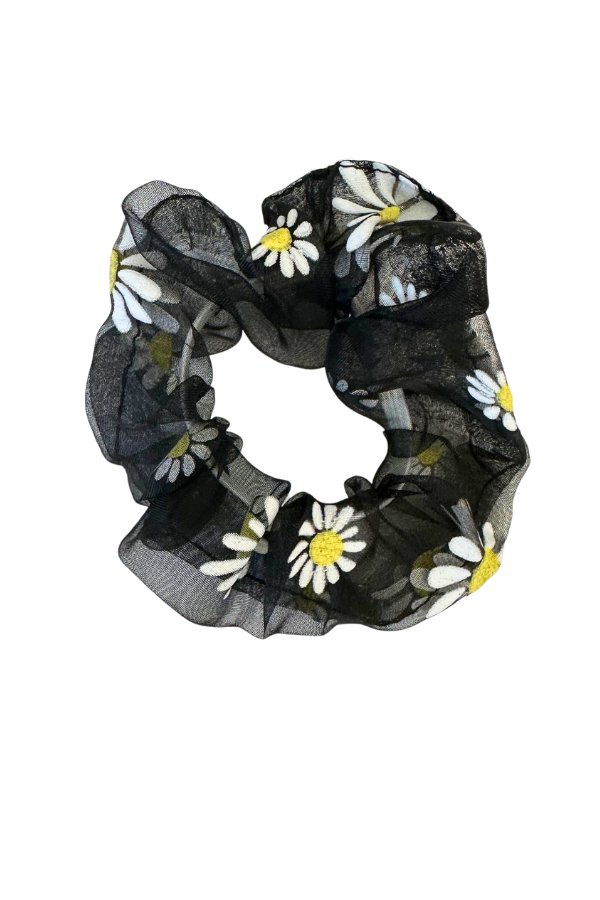Daisy Chiffon Hair Scrunchies