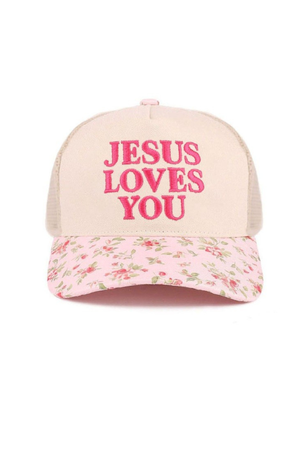 Jesus Loves You Mesh Snapback Hat