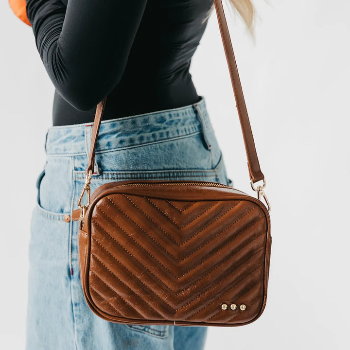 Coco Quilted Camara Crossbody Bag