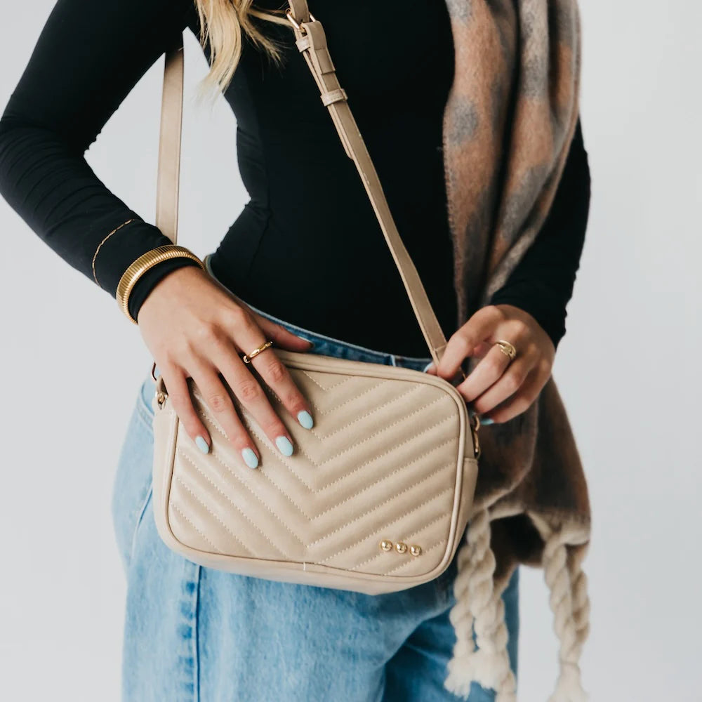 Coco Quilted Camara Crossbody Bag