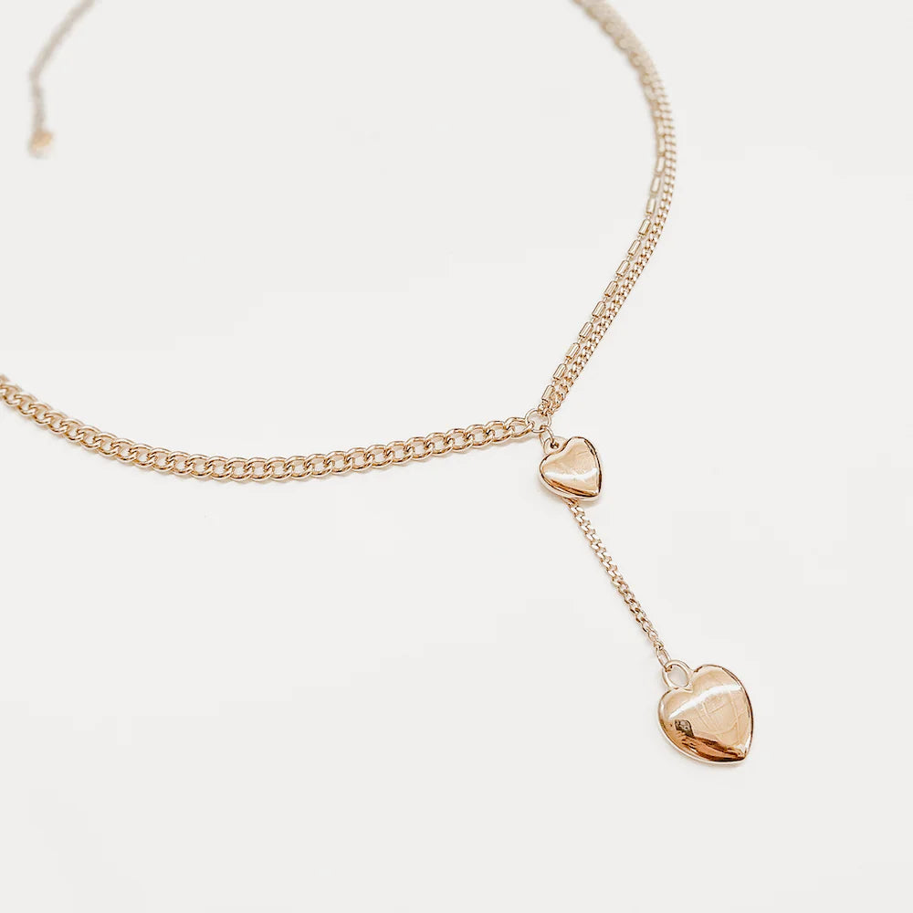 Splicing Love Heart Necklace